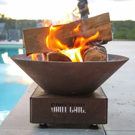 Bol à feu mini Cévenol ROND - Acier CORTEN - GRILL CHIC flamme chaleur