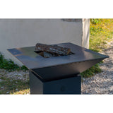 Gros plan du Brasero CEVENOL 74x74x90cm ALU - GRILL CHIC