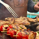 Brasero TOKYO en acier - JUNTO brochettes et viandes au braséro cuisson parfaite