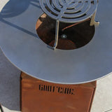 Brasero Mini Cévenol Rond - Acier CORTEN - GRILL CHIC exterieur