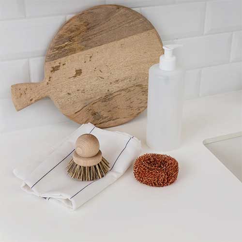 brosse et grattoir écologiques pour la vaisselle Andrée Jardin
