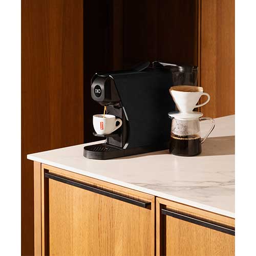 Machine à café DUO Noir mat - MALONGO en promo