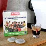 Dosettes de café Les Petits Producteurs- Machine EOH - MALONGO  doses 1,2,3 spresso