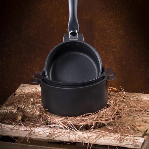 Lot de 3 Casseroles antiadhérentes Cookway avec 1 poignée OFFERTE - CRISTEL