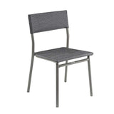 Chaise de jardin Oron toile Batyline DUO - LAFUMA gris obsidian
