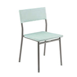Chaise de jardin Oron toile Batyline DUO - LAFUMA bleu mistral