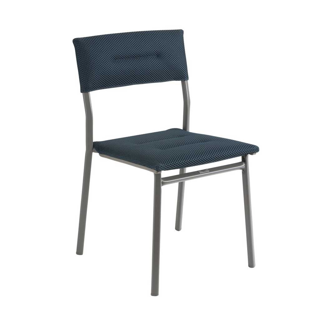 Chaise de jardin Oron toile BeComfort - LAFUMA bleu encre