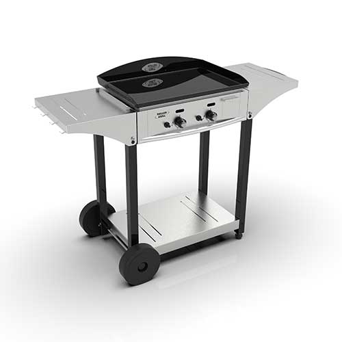 Chariot pour plancha 600 avec la plancha - ROLLER GRILL