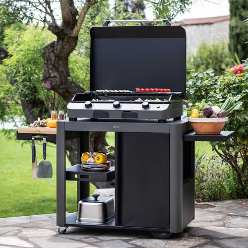 Chariot ACHILLE acier galvanisé avec porte - ENO jardin espace extérieur