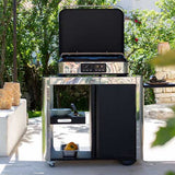 Chariot ACHILLE inox pour plancha - ENO facile à déplacer desserte pour plancha