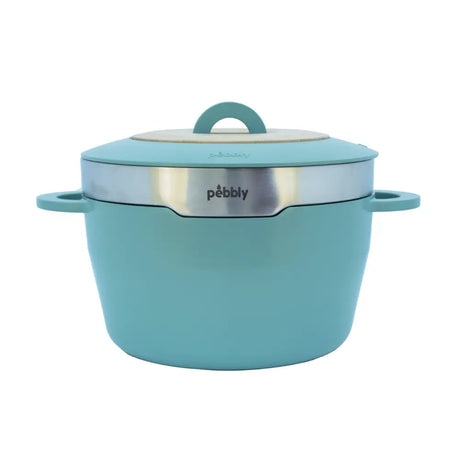 Cocotte céramique multifonction Pebbly 24 cm Mint Sage