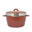 Cocotte céramique multifonction Pebbly 24 cm Terracotta