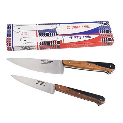 Lot de 2 couteaux TRADI Ebène - GOYON-CHAZEAU petit et grand tradi