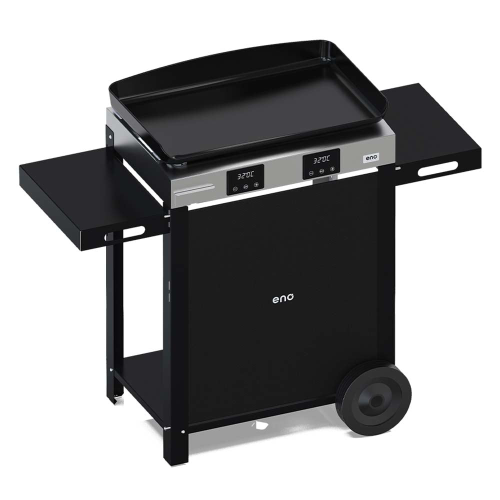 Plancha Électrique INITIAL 65 Sur Chariot Noir - ENO multifonction complet pratique