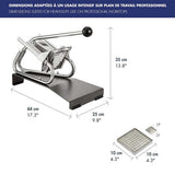 Coupe-Frites Professionnel socle epoxy - Louis Tellier dimensions