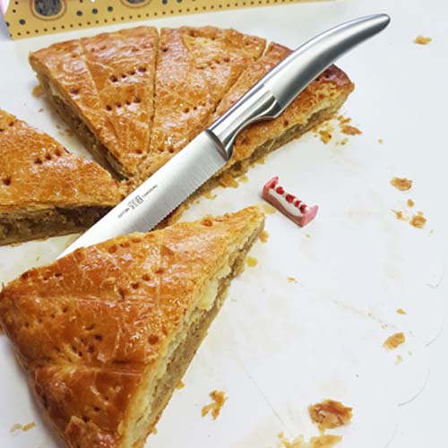 Couteau lame crantée - couteau Tomate 13 cm Styl'Ver - GOYON-CHAZEAU inox