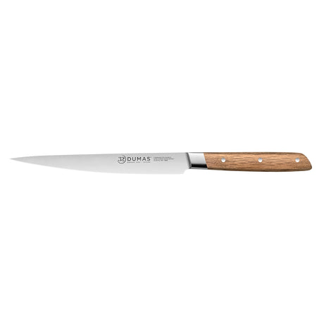 Couteau Filet de Sole Signature 18 cm 32 DUMAS avec manche en chêne vert