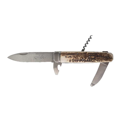 Couteau pliant Hallali Bois de cerf 4 pièces - DOURIS CHASTEL