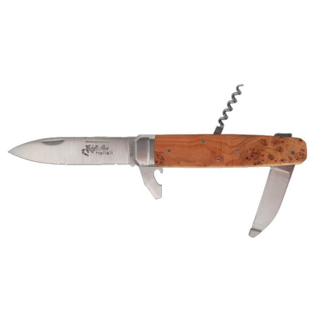 Couteau pliant Hallali Bois de genévrier 4 pièces - DOURIS CHASTEL