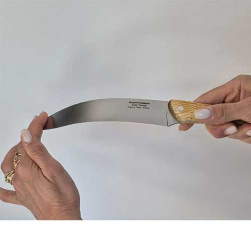 Couteau Marin Filet de Sole Solange Manche Platane - GOYON-CHAZEAU lame souple