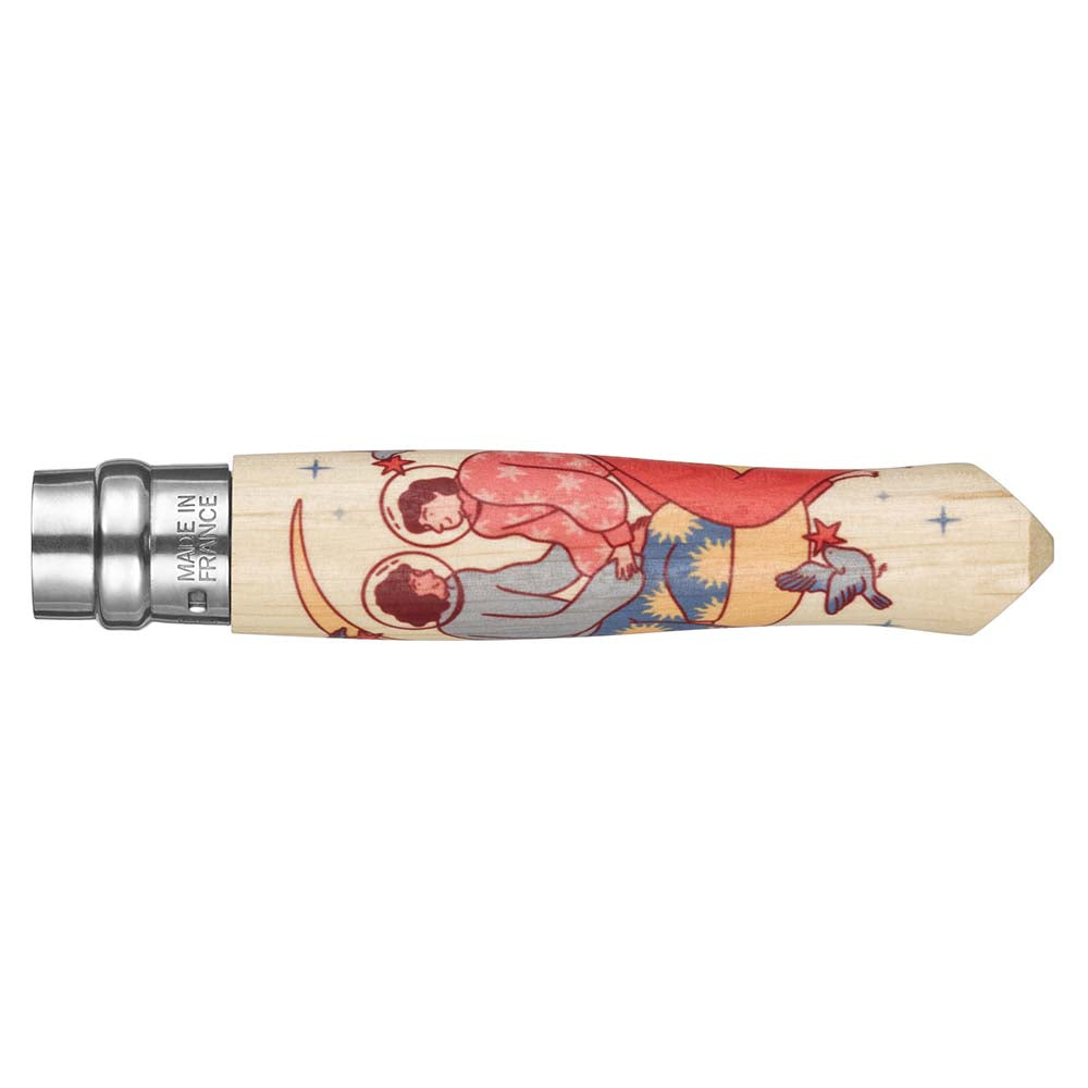 Couteau pliant n°8 Edition Cosmos ASILE - OPINEL artiste dessin 