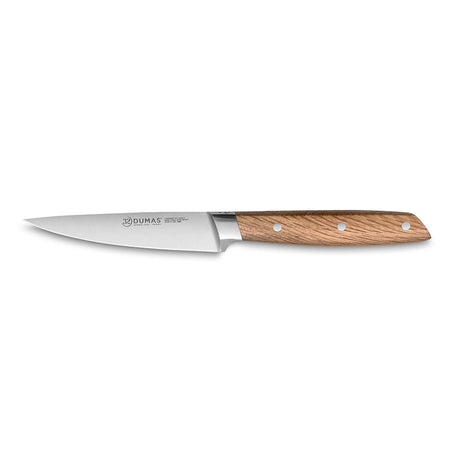 Couteau d'Office Signature 10 cm 32 DUMAS avec manche en chêne vert