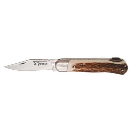 Couteau pliant Le Pionnier Chasse Bois de cerf 1 pièce - DOURIS CHASTEL