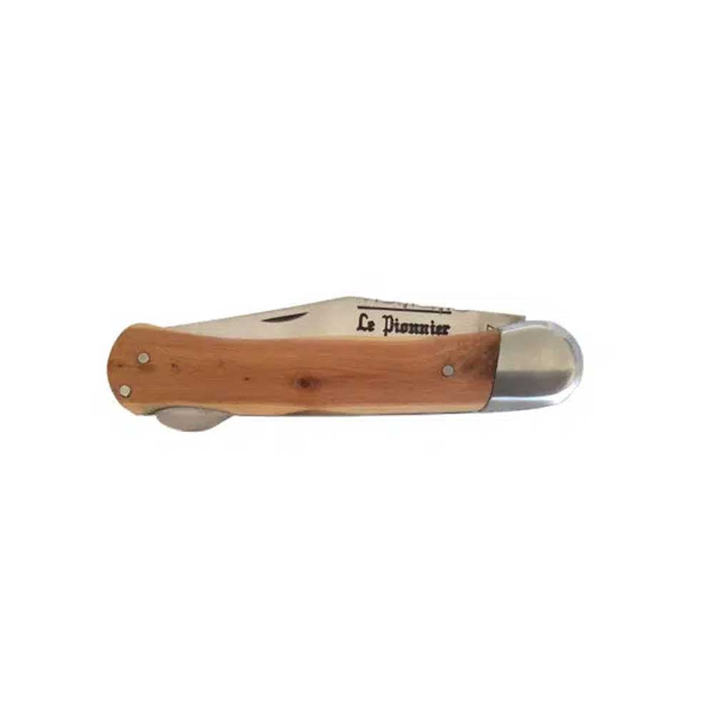 Couteau pliant Le Pionnier Chasse Bois Genévrier 1 pièce - DOURIS CHASTEL mitre 