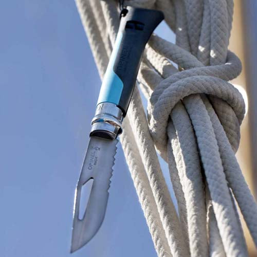 Couteau Pliant Outdoor Bleu n°8 - OPINEL cordon 