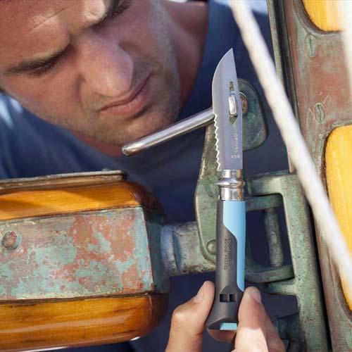 Couteau Pliant Outdoor Bleu n°8 - OPINEL outil pratique nature 