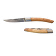Couteau Pliant Le Thiers 10cm avec Mitre et manche en bois d'Olivier - Au Sabot