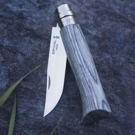 Couteau pliant n°8 Bouleau Lamelle Gris - OPINEL couteau de poche luxe