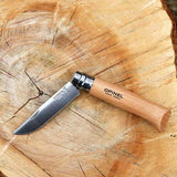 Couteau pliant n°8 Inox - OPINEL manche bois couteau de poche