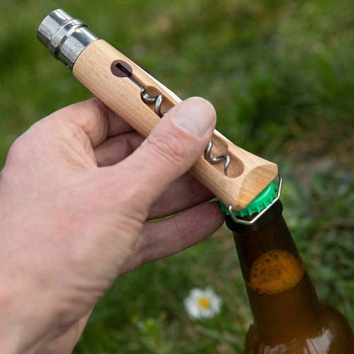 Couteau pliant n°10 Tire-Bouchon Décapsuleur - OPINEL couteau de poche nature