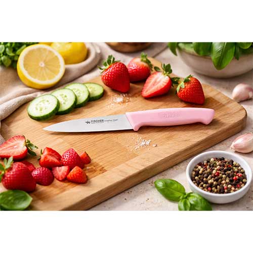 Couteau d'office Rose - FISCHER en promotion