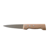 Couteau Saigner 11 cm Lame Carbone Manche en Hêtre - AU NAIN