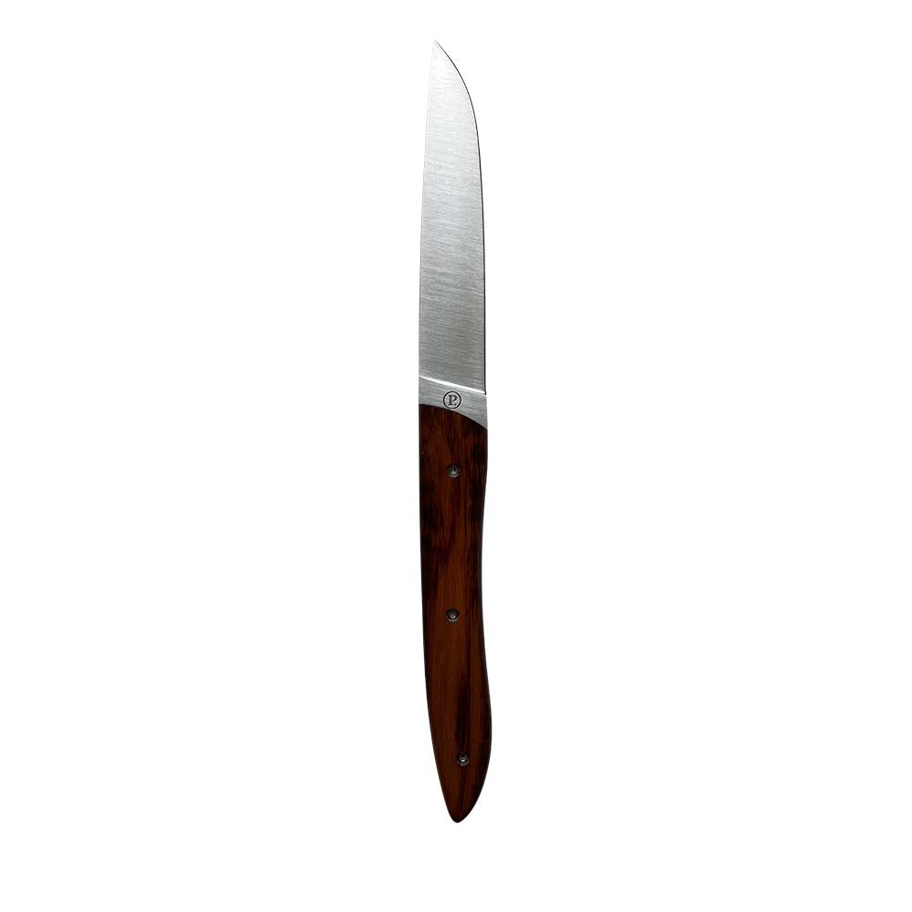 Couteau de table UBAC - bois d'amourette - PERCEVAL lame contre-tranchant