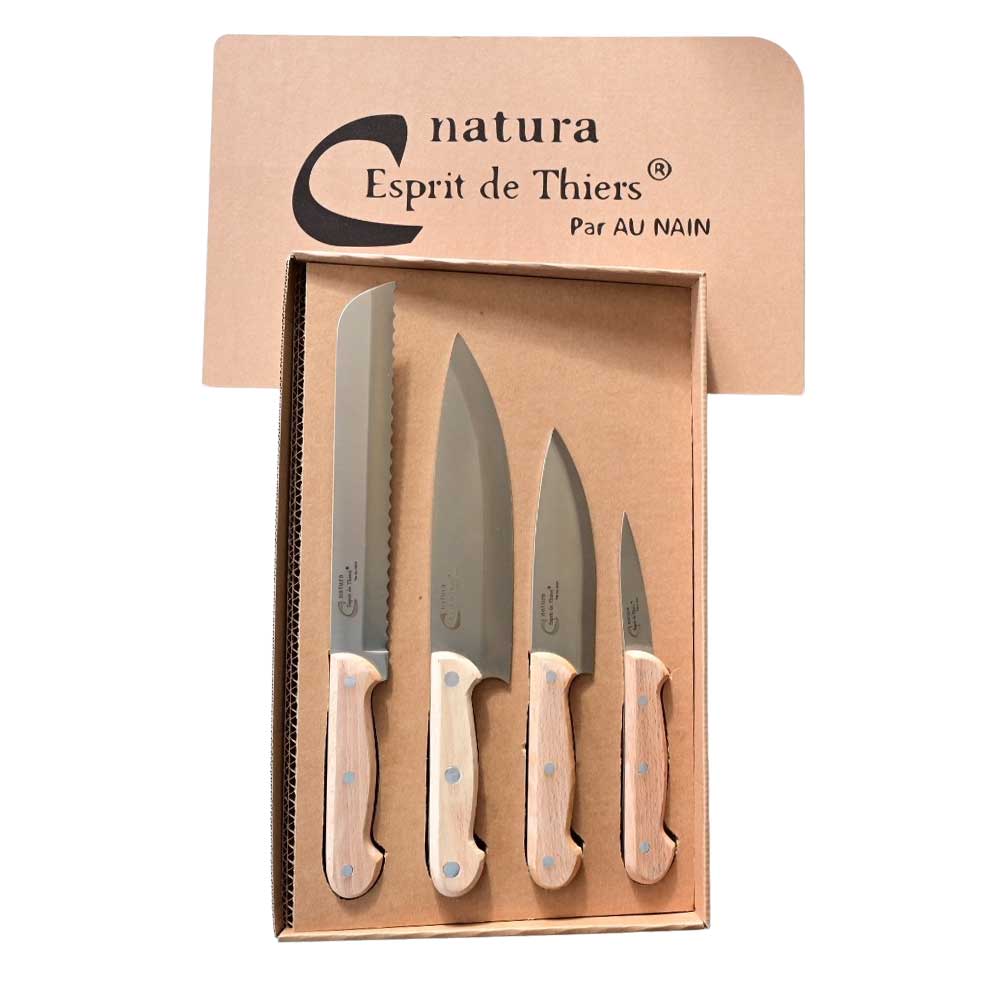 Ensemble de 4 couteaux de cuisine Natura - AU NAIN