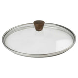 Couvercle en verre bombé bouton cuivré - CRISTEL