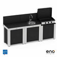 Cuisine 3 Eléments avec plancha Enosign 80 - ENO
