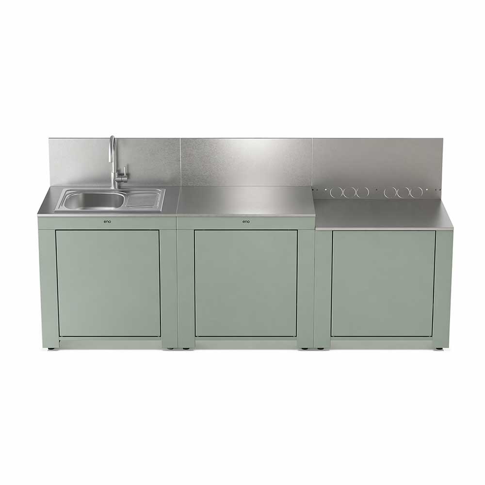 Cuisine CLASSIC 3 Modules Vert Sauge - ENO en promo