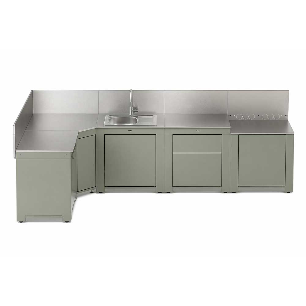 Cuisine COMFORT 5 Modules Vert Sauge - ENO