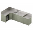 Cuisine COMFORT 5 Modules Vert Sauge - ENO en promo