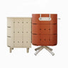 Cuisine Duo MARCEL Charbon + meuble JEAN - ALUVY champagne + terracotta