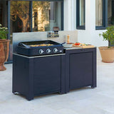 Cuisine Essential 2 Modules Bleu Navy - ENO cuisine d'été extérieure