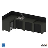 Cuisine Comfort 4 Modules Gris Cargo - ENO