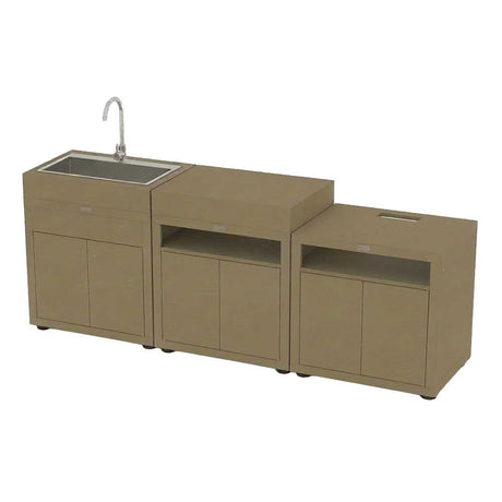 Cuisine 3 Eléments Taupe - LE MARQUIER en promotion