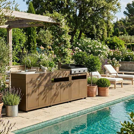 Cuisine 3 Eléments Taupe - LE MARQUIER