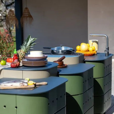 Cuisine Trio MARCEL + meuble JEAN avec évier + JEAN - ALUVY