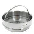 Cuit-vapeur en inox 24 cm DE BUYER en acier inoxydable avec anse de levage